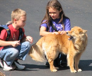 greeting the family